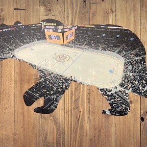 Boston Bruins Upper Arena Corner Photo Metal Sign- TD Garden Bear