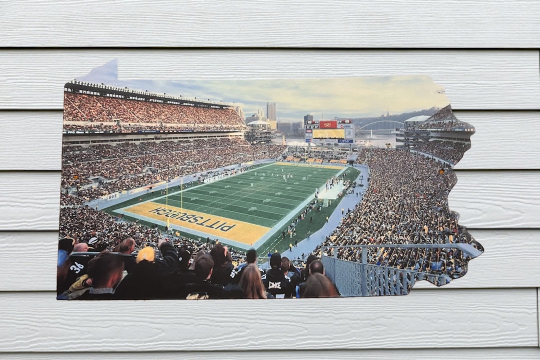 Pittsburgh Steelers Corner Metal Sign Stadium Wall Art Football Wall