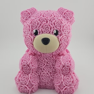 Rose Bear Valentine Gift - Unique Gift for Her, Romantic Home Decor, Perfect Anniversary Surprise & Wedding Gift Idea