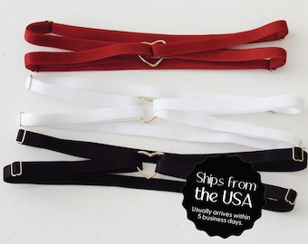 Heart Thigh Harness Fully Adjustable with Custom Name Thong