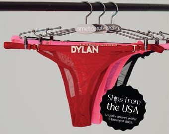 Name Thong • Personalized Thong • Custom Name Thong • Gift for Him Boyfriend Unique • Gifts for Husband/Wife • Couples Gift