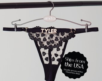 Custom Name Thong • Personalized Lingerie Gift