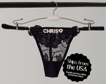 Custom Letter Thong • Gifts for Him • Name Thong • Personalized Gifts for Her