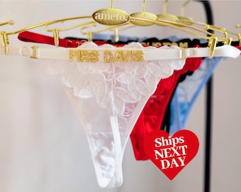 Bridal Custom Underwear Gift • Bachelorette Games • Bride to Be Gift • Future Mrs • Bridal Shower Gift