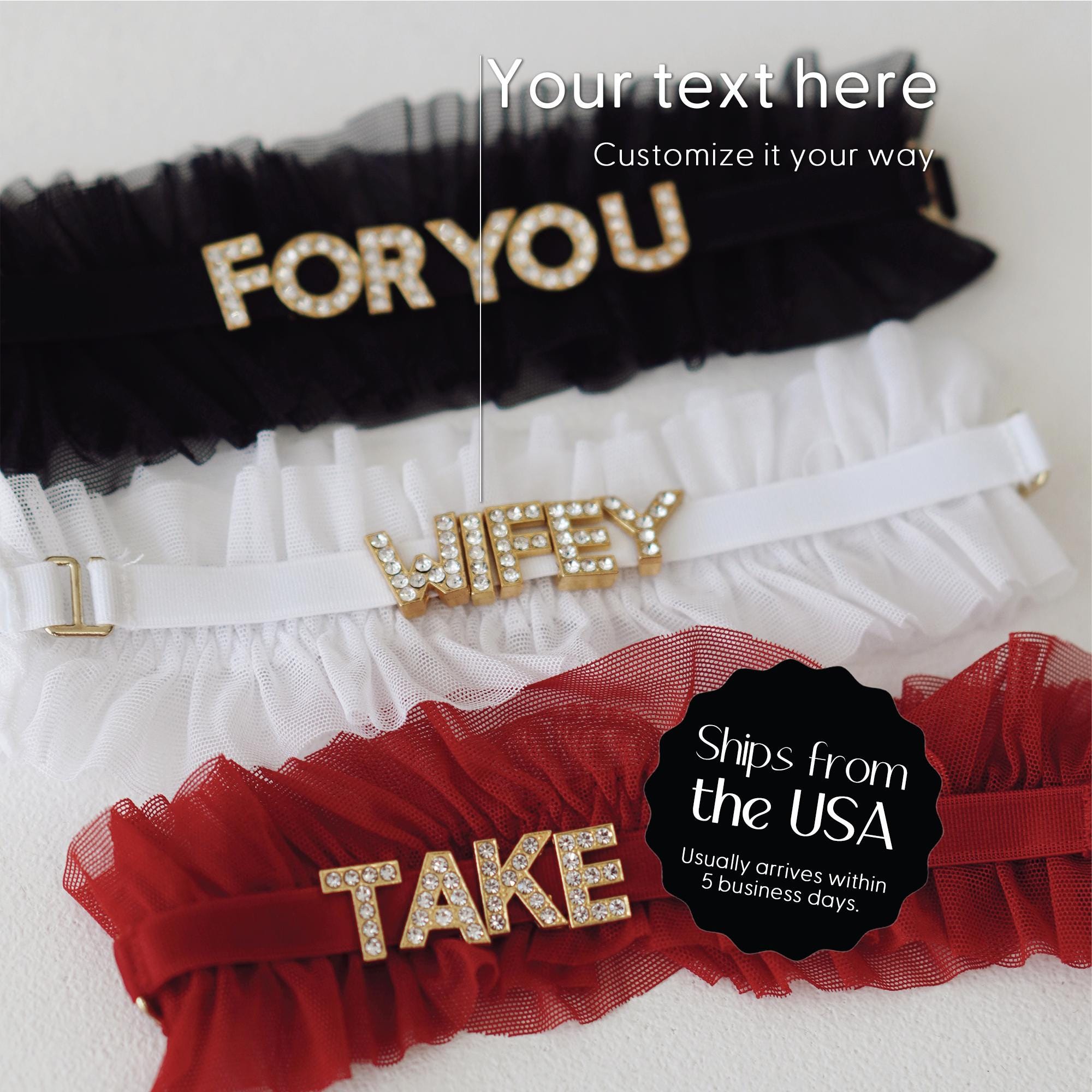 Rhinestone Garter - Etsy