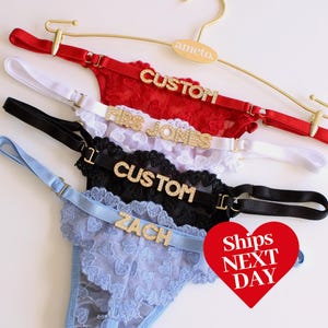 Custom Thong With Name • Personalized Thong • Custom Name Thong • G-Strings