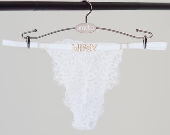 Personalized Bride Underwear • Bridal Party Gift • Sexy Wedding Gift • Future Mrs