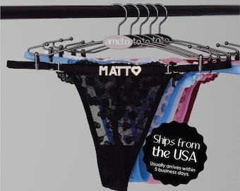 Name Thong • Gifts for Him Her • Personalized Thong
