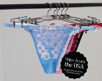 Personalized Thong With Name • Custom Thong • Name Thong • Valentines Gift for Him Her