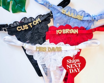 Custom Name Thong • Personalized Name Thong • Name Thong