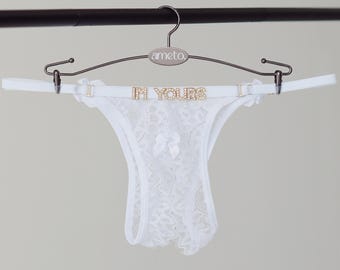 Personalized Bridal Panties • Funny Engagement Gifts For Couple • Wedding Gift For Bride to Be