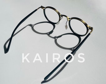 KAIROS Vintage Style Stainless Steel Bronze Glasses: Retro Unisex Frames with Free Shipping within Australia