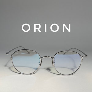 ORION Vintage Style Titanium Silver Glasses: Retro Unisex Frames with Free Shipping within Australia