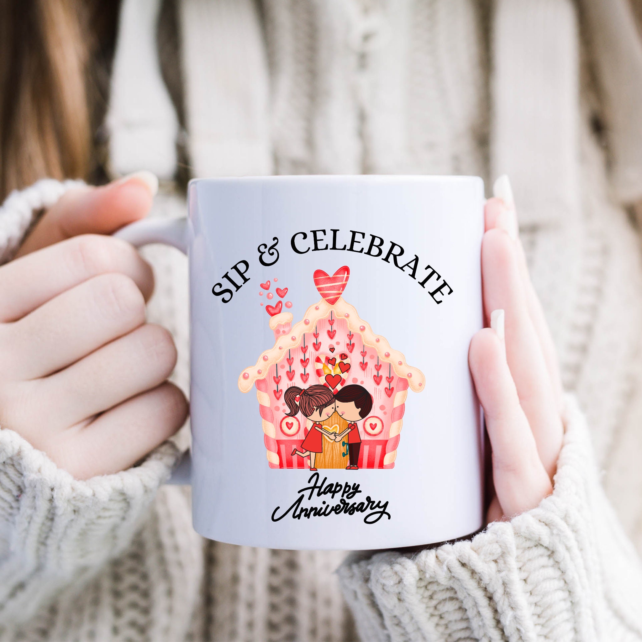 Anniversary Mug Happy Anniversary Mug Template , Anniversary Gifts for ...