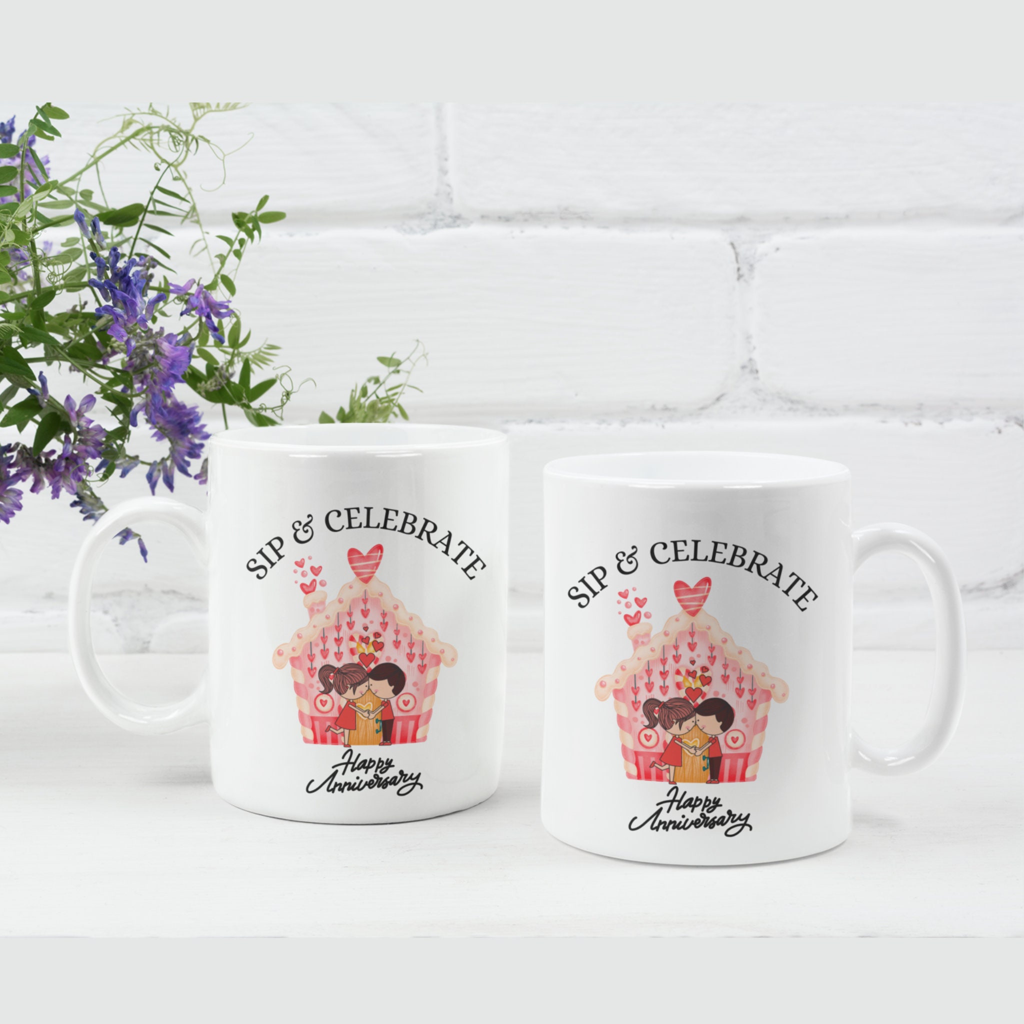 Anniversary Mug Happy Anniversary Mug Template , Anniversary Gifts for Lover Gifted ,mug Design ...