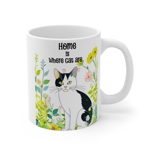 Home is where cat are ,Cat Mug , Mug design Png,  Funny Cat Mug , Mugs for cat lover ,Cat lover gifted ,  Png downloads, cute cat mug png.