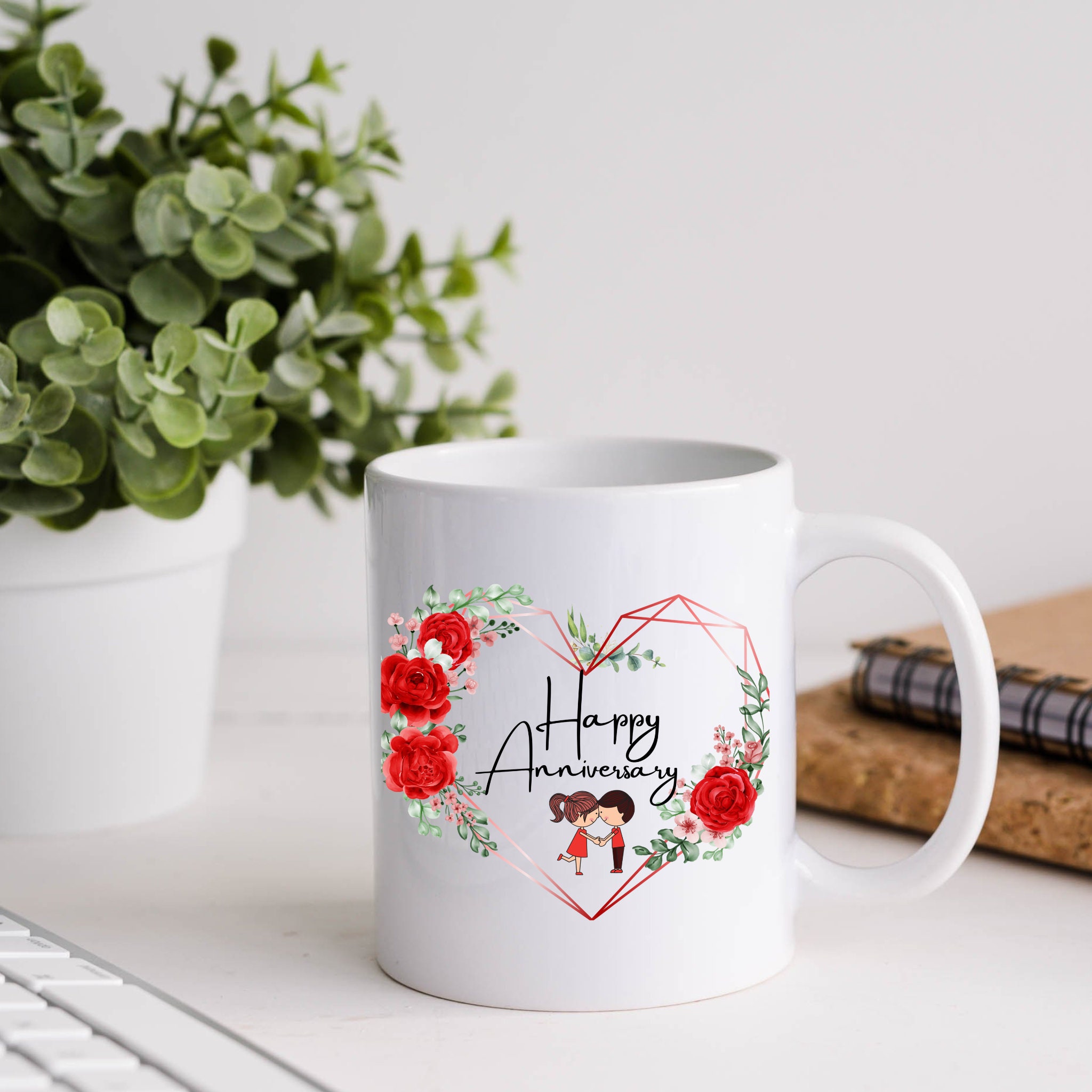 Anniversary Mug - Happy Anniversary Mug Template , Anniversary Gifts ...