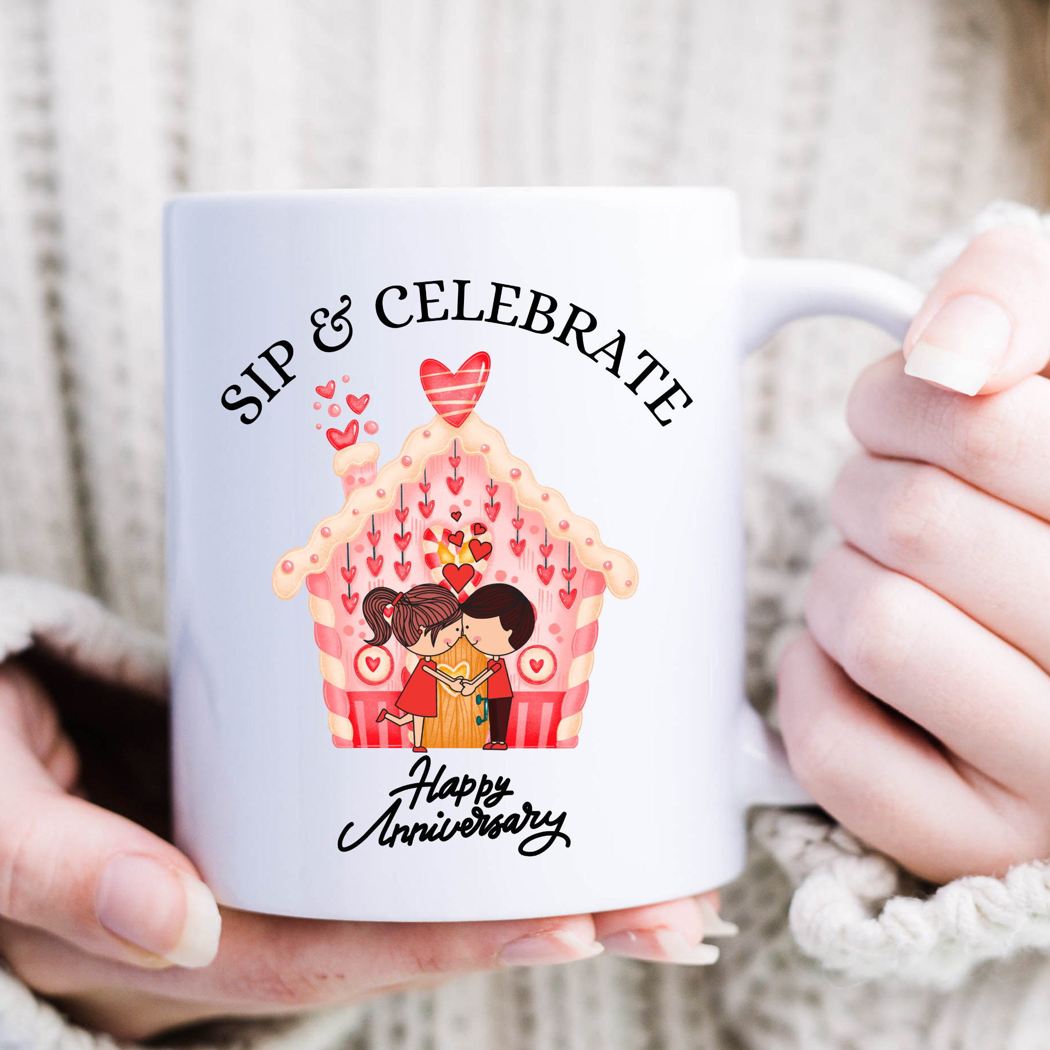 Anniversary Mug Happy Anniversary Mug Template , Anniversary Gifts for ...