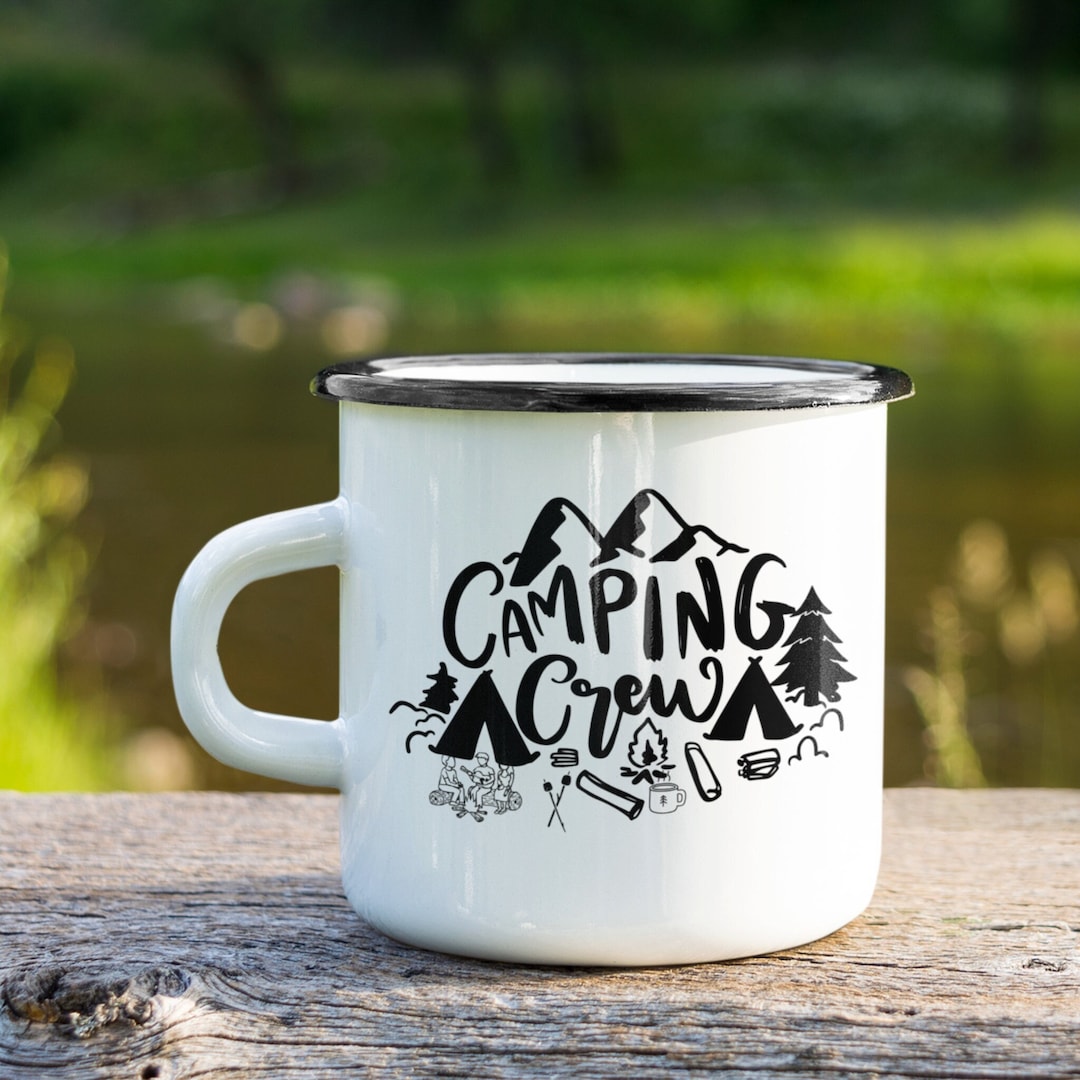 Camping Mug ,enamel Camping Mug for Family & Friends Camping Trip