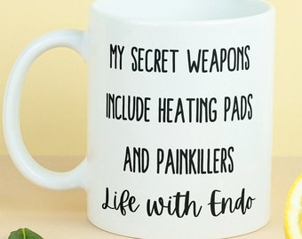 Endo Awareness Mug, Gift for Endometriosis Awareness, Warrior, Fighter, Support, Survivor, Strong, Fight Endometriosis