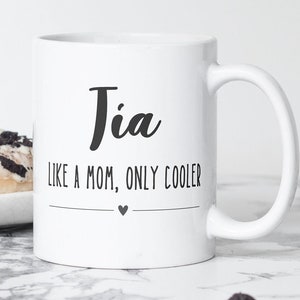 Tía Funny Coffee Mug, Gift for Spanish Aunt, New Tia, Best Tia Ever, Latina Aunt, Aunt Pregnancy Reveal, Mother&#39;s Day