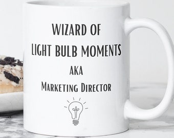 Marketing Director Coffee Mug, Wizard of Light Bulb Moments