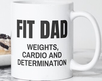 Fit Dad Coffee Mug, Funny Workout Gift