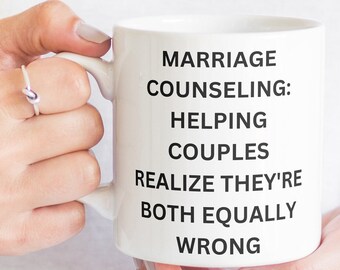 Marriage and Family Therapist Mug, Gift for MFT, Couples Therapy, Family Counseling, Psychotherapist, Relationship Coach