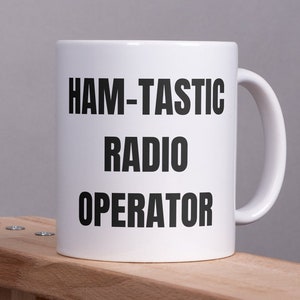 Ham Radio Operator Mug, Gift for Amateur Radio Enthusiast, Communication, Hobbyist, QRP, Equipment, Men, Him, Coffee Cup