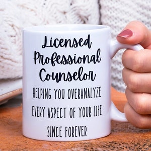 Licensed Professional Counselor Mug, Funny Gift for LPC, Therapist, Counselor, Psychotherapy, Graduate, Appreciation Day