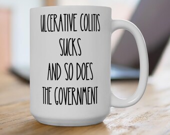 Ulcerative Colitis Sucks Mug, Funny IBD Awareness Gift