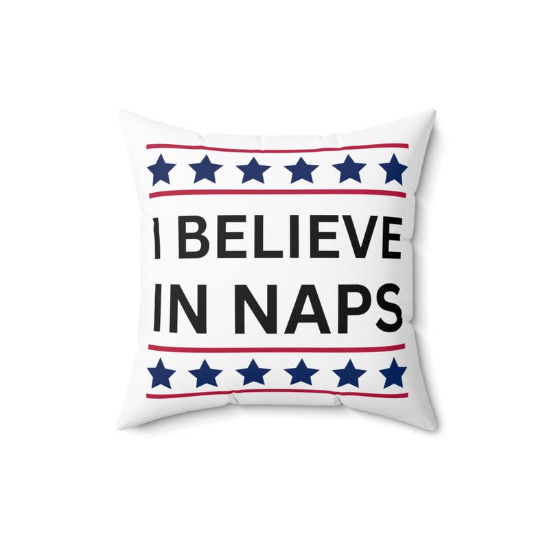 WackieCreationsCo I Believe In Naps Pillow - Thumbnail 3
