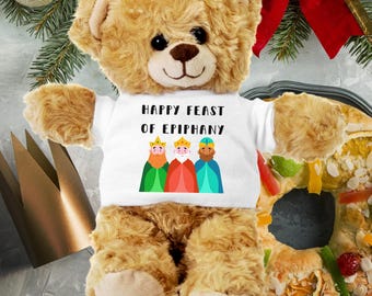 Happy Feast of Epiphany Teddy Bear Gift for Three Kings Day, Happy Epiphany, Three Kings Feast Day, Epiphany Blessing, Reyes Magos Gift