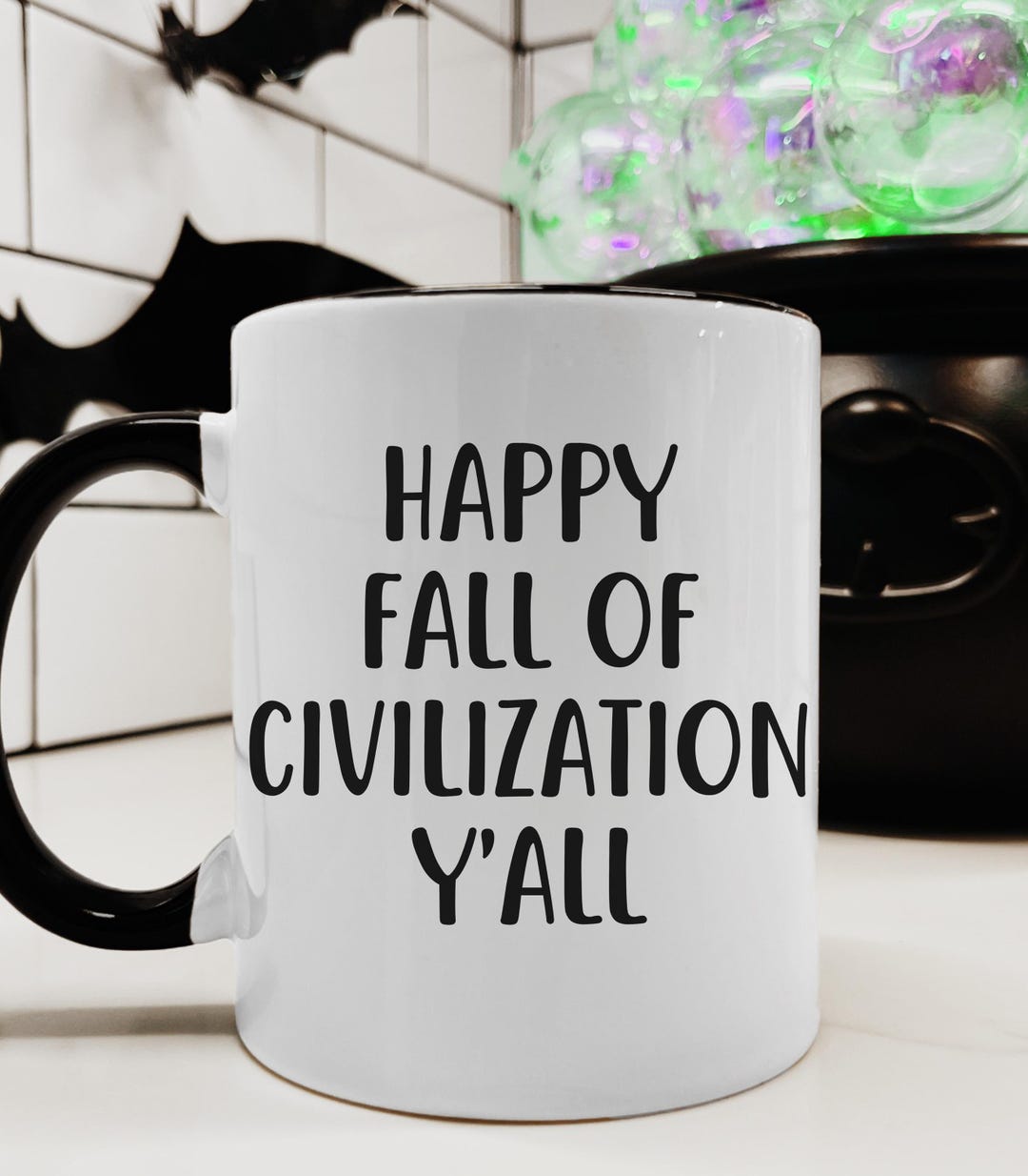 Happy Fall of Civilization Y'all Funny Autumn Coffee Mug, Gift for ...