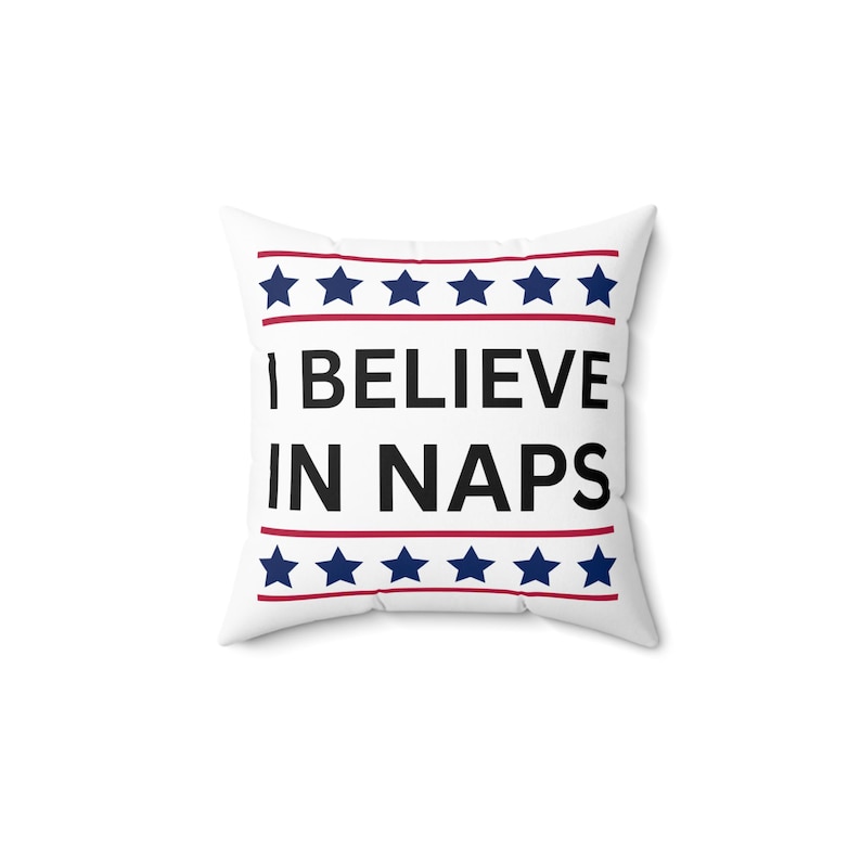 WackieCreationsCo I Believe In Naps Pillow - Thumbnail 4