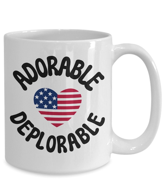 Adorable Deplorable Coffee Mug, Patriotic Gift - Etsy
