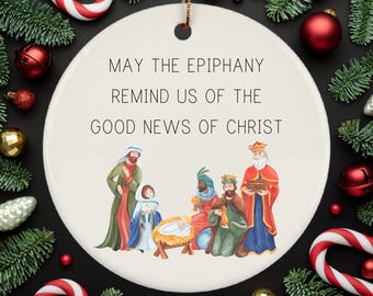 Happy Epiphany Ornament, Git for Three Kings Day, Dia De Los Reyes Magos, Manifestation of Christ, Epiphany Blessings, Three Kings Day Gifts