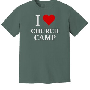 Camiseta "Amo la Iglesia", camiseta para grupos de jóvenes imagen 3