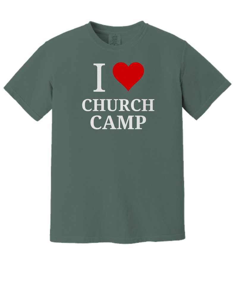 Camiseta "Amo la Iglesia", camiseta para grupos de jóvenes imagen 3