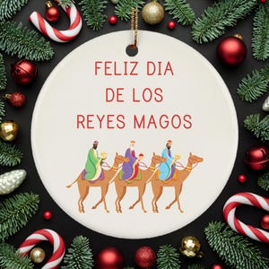 Feliz Dia De Los Reyes Magos Ornament Gift for Three Kings Day, Happy Epiphany, Three Kings Feast Day, Epiphany Blessing, Reyes Magos Gifts