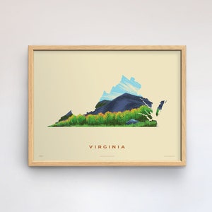 Virginia State Print - Blue Ridge Mountains