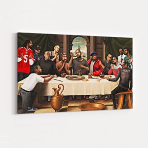 Last Supper Best Rappers of the History Canvas Art, Hip-Hop Poster, Hip-hop Gift, Legend Rappers, Rappers Room Decor, Ready to Hang,Music