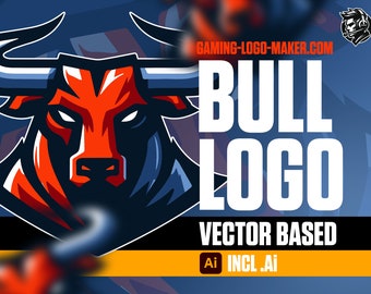 Bull Gaming Logo 03 | Esports Logo | Team Logo | Clan Logo | Mascot Design