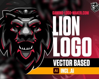 Lion Gaming Logo 01 | Esports Logo | Team Logo | Clan Logo | Mascot Design