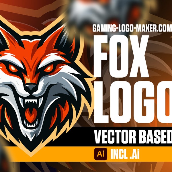 Fox Gaming Logo 02 | Esports Logo | Team Logo | Clan Logo | Mascot Design