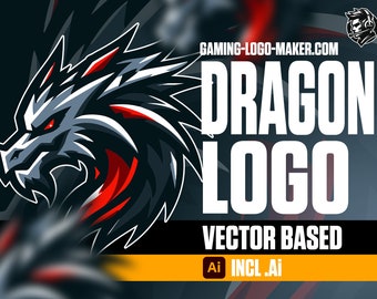 Dragon Gaming Logo 02 | Esports Logo | Team Logo | Clan Logo | Mascot Design