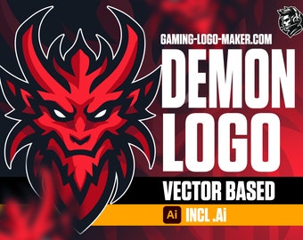 Demon Diablo Gaming Logo 02 | Esports Logo | Team Logo | Clan Logo | Mascot Design