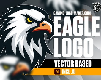 Logo Eagle Gaming 02 / Logo Esports / Logo della squadra / Logo del clan / Design della mascotte