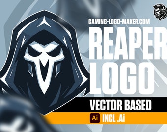 Reaper Gaming Logo 01 | Esports Logo | Team Logo | Clan Logo | Mascot Design
