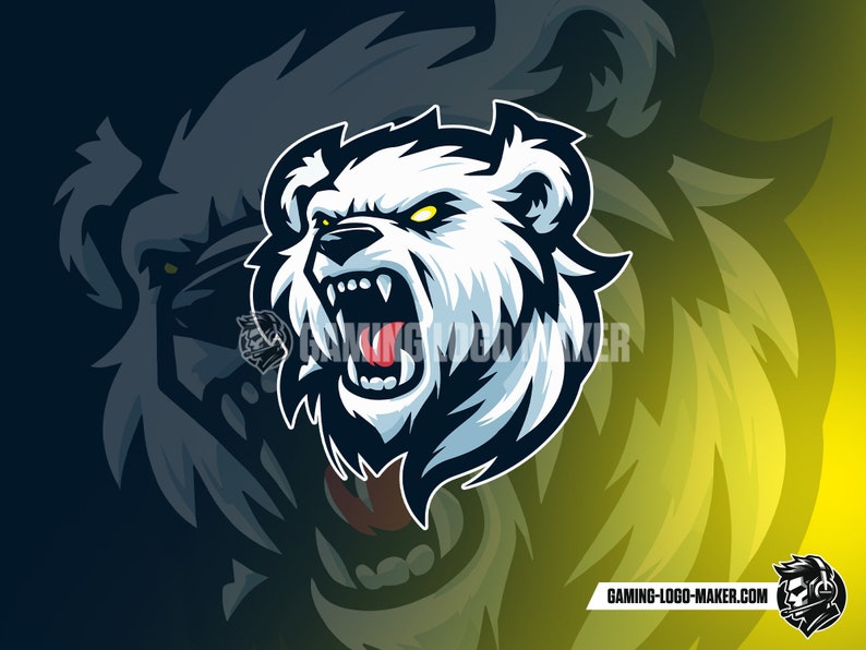 Polar Bear Gaming Logo 03 Esports Logo Team Logo Clan Logo Mascot Design image 3